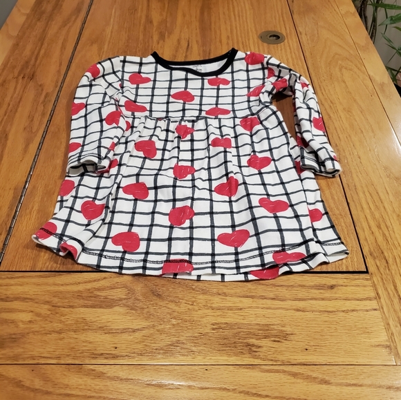 Long Sleeve Dress With Hearts 3T by Touched by Nature 100% Organic Cotton - Picture 2 of 12